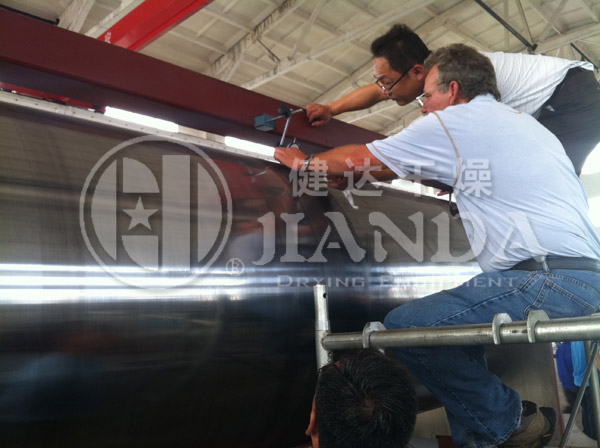 美国双滚筒刮板干燥机干燥工程