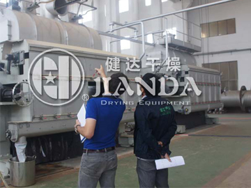 丹宝利双滚筒刮板干燥生产线